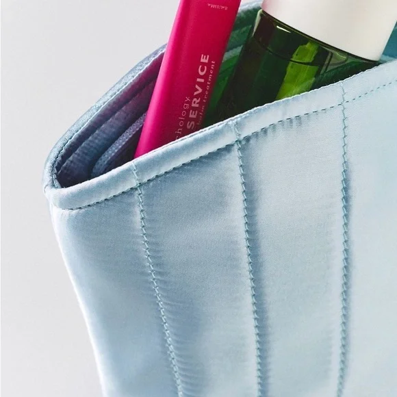 By Anthropologie Satin Half-Moon Cosmetic Bag - Picture 2 of 4